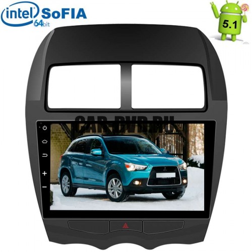 ШТАТНАЯ МАГНИТОЛА MITSUBISHI ASX, CITROEN AIRCROSS LETRUN 1524 ANDROID 5.1 ЭКРАН 10,1 ДЮЙМА