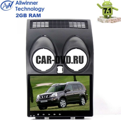 ШТАТНАЯ МАГНИТОЛА NISSAN QASHQAI 2008-2012 Г.LETRUN 2114 ANDROID 7.1.1 ALWINNER T3 ЭКРАН 9 ДЮЙМОВ