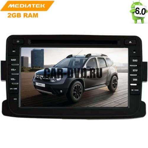 ШТАТНАЯ МАГНИТОЛА RENAULT LOGAN 14+ DUSTER NISSAN TERRANO LADA X-RAY LETRUN 1952 ANDROID 6.0.1 MTK