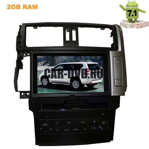 ШТАТНАЯ МАГНИТОЛА TOYOTA PRADO 150 09-13 ANDROID 7.1.1 LETRUN 1921 ПОДДЕРЖКА JBL