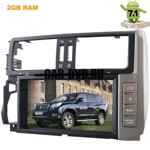 ШТАТНАЯ МАГНИТОЛА TOYOTA PRADO 150 09-13 ANDROID 7.1.1 LETRUN 2024 ПОДДЕРЖКА JBL