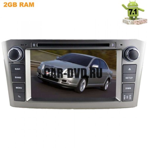 ШТАТНАЯ МАГНИТОЛА TOYOTA AVENSIS 2004-2009 LETRUN 2058 ANDROID 7.1.1