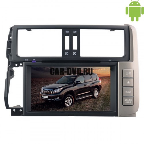 Штатная магнитола Toyota Prado 150 09-13 серебро Android 4.4.4 LeTrun 1603 поддержка JBL