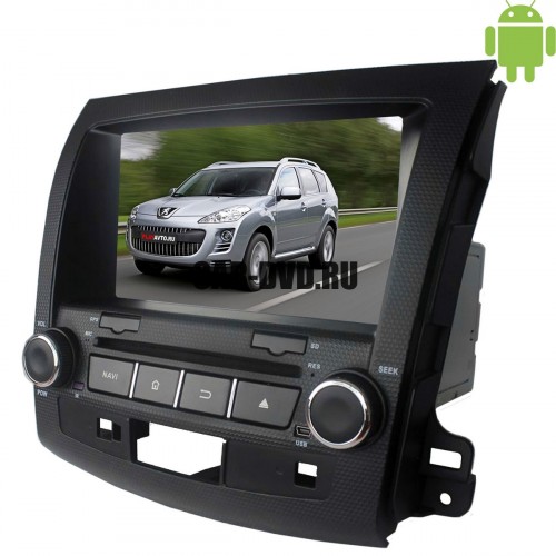 Штатная магнитола Mitsubishi Outlander Peugeot 4007 LeTrun 1511 Android 4.4.4