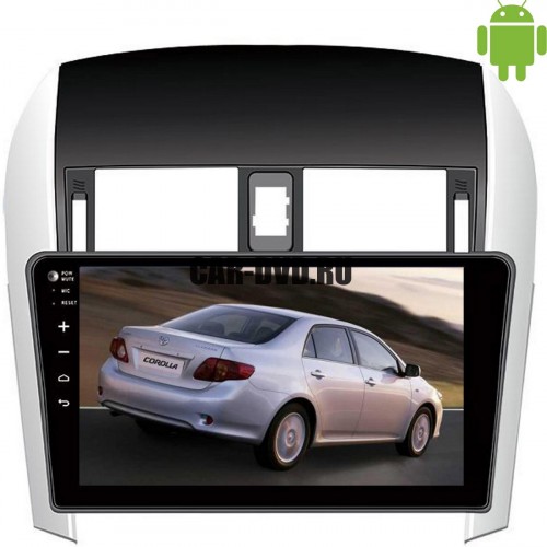 Штатная магнитола Toyota Corolla 2007-2012 LeTrun 1608 Android 4.4.4 экран 10,2 дюйма