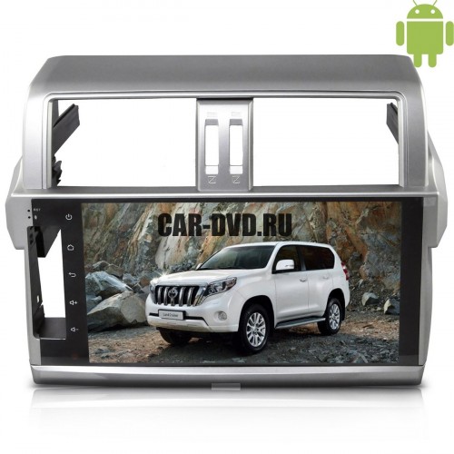 Штатная магнитола Toyota Prado 150 с 2014 г. LeTrun 1453 Android 4.4.4 экран 10,2 дюйма