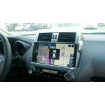 Штатная магнитола Toyota Prado 150 с 2014 г. LeTrun 1453 Android 4.4.4 экран 10,2 дюйма