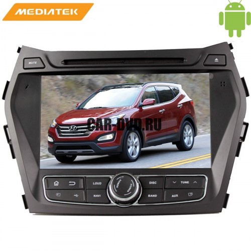 Штатная магнитола Hyundai Santa Fe с 2013 года IX45 LeTrun 1613 Android 4.4.4 MTK